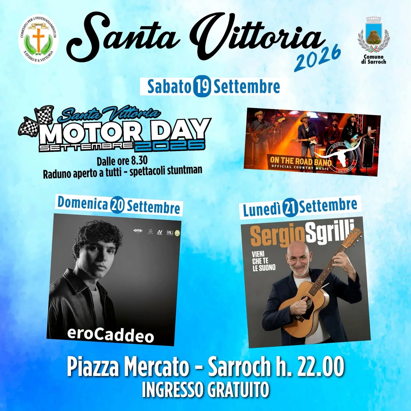 Locandina Santa Vittoria 2026 a Sarroch (Cagliari)