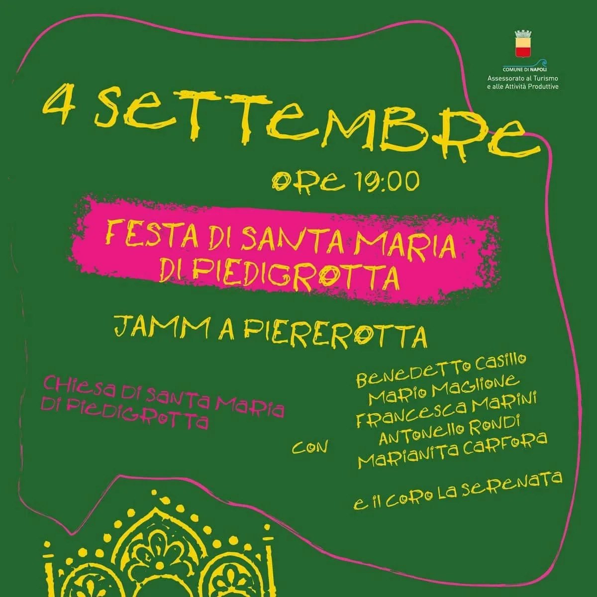 Locandina Festa di Santa Maria di Piedigrotta 2026 a Napoli (Napoli)