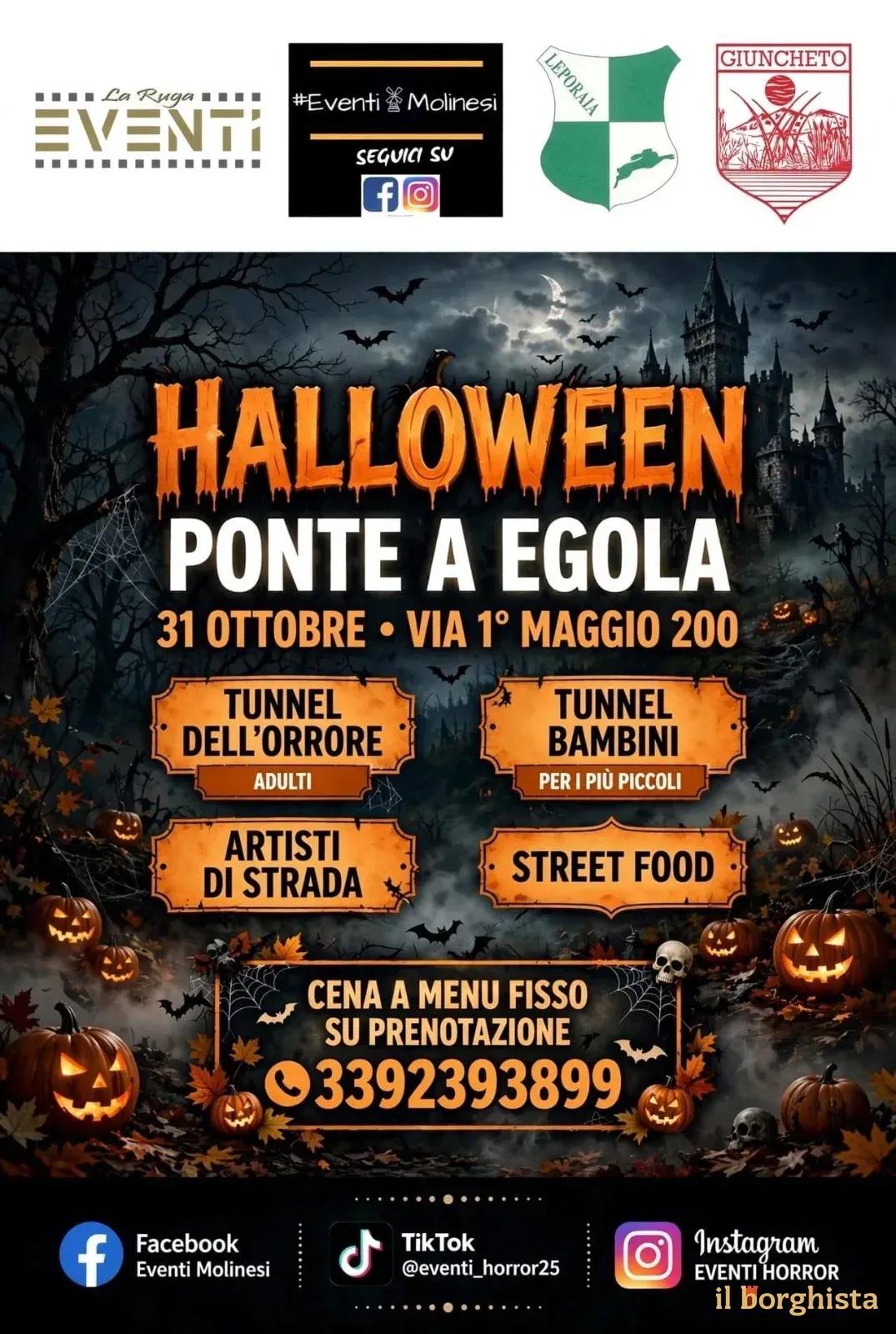 Locandina Halloween Ponte a Egola 2026 a San Miniato (Pisa)