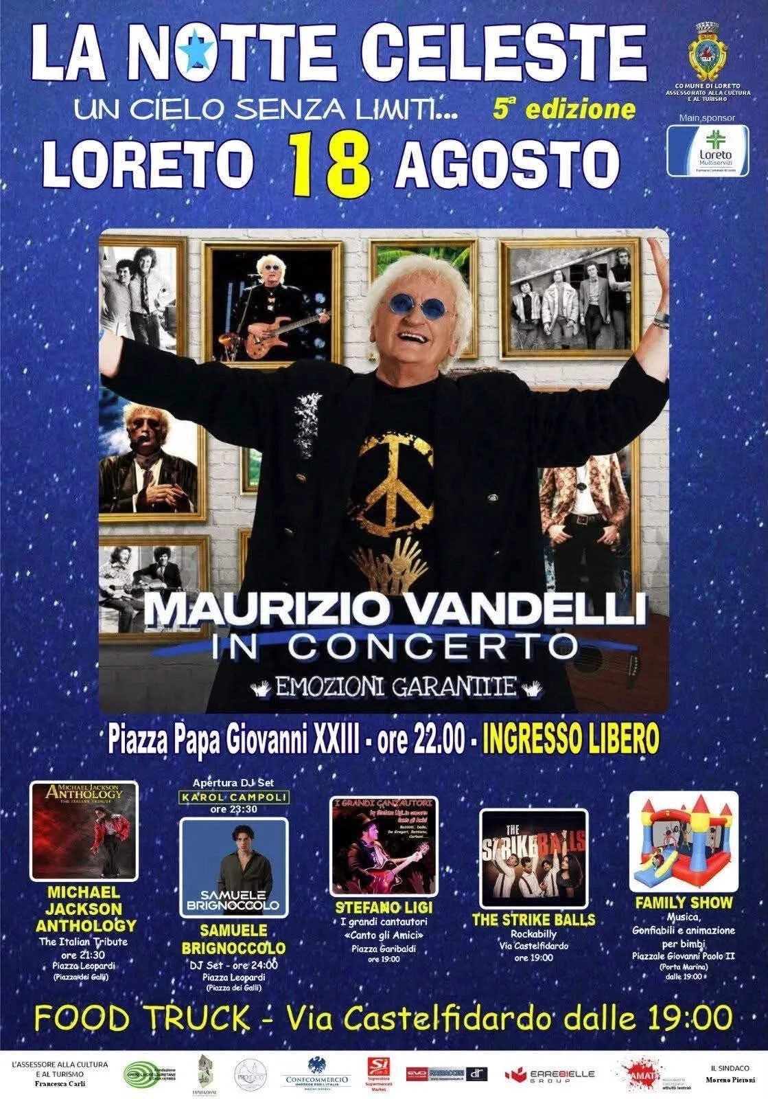 Locandina 5ª La Notte Celeste 2026 - Loreto a Loreto (Ancona)
