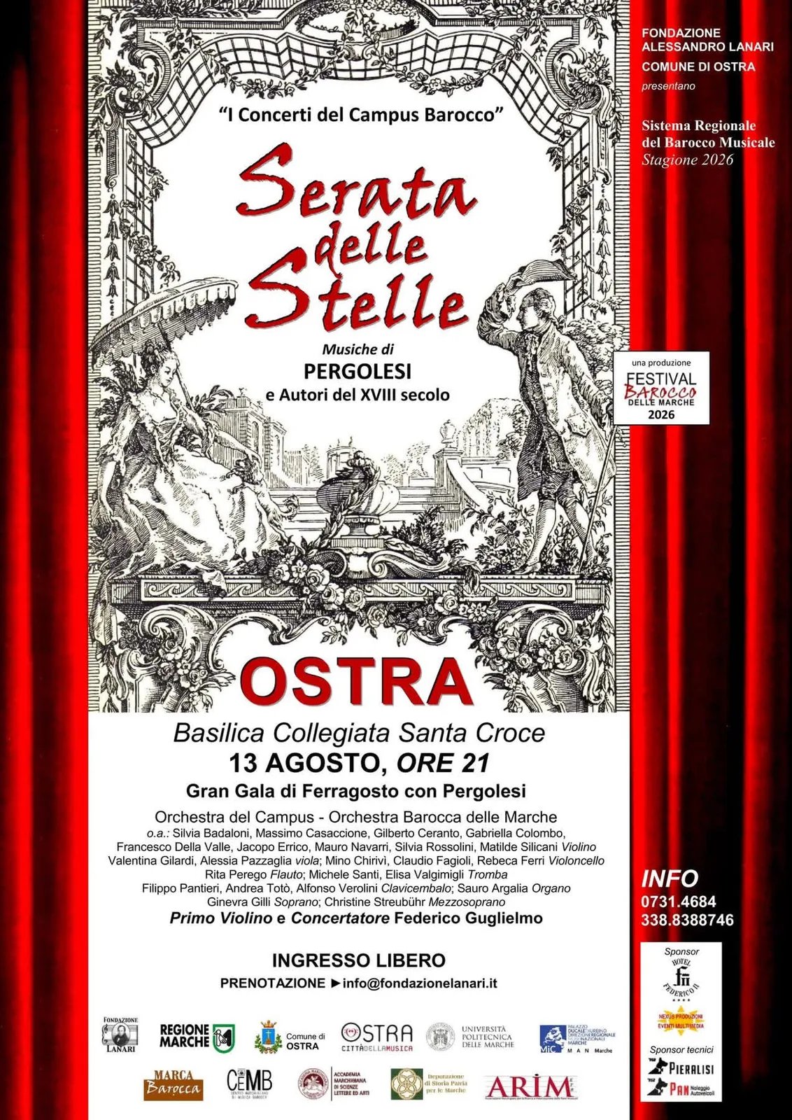 Locandina Serata delle Stelle 2026 a Ostra (Ancona)