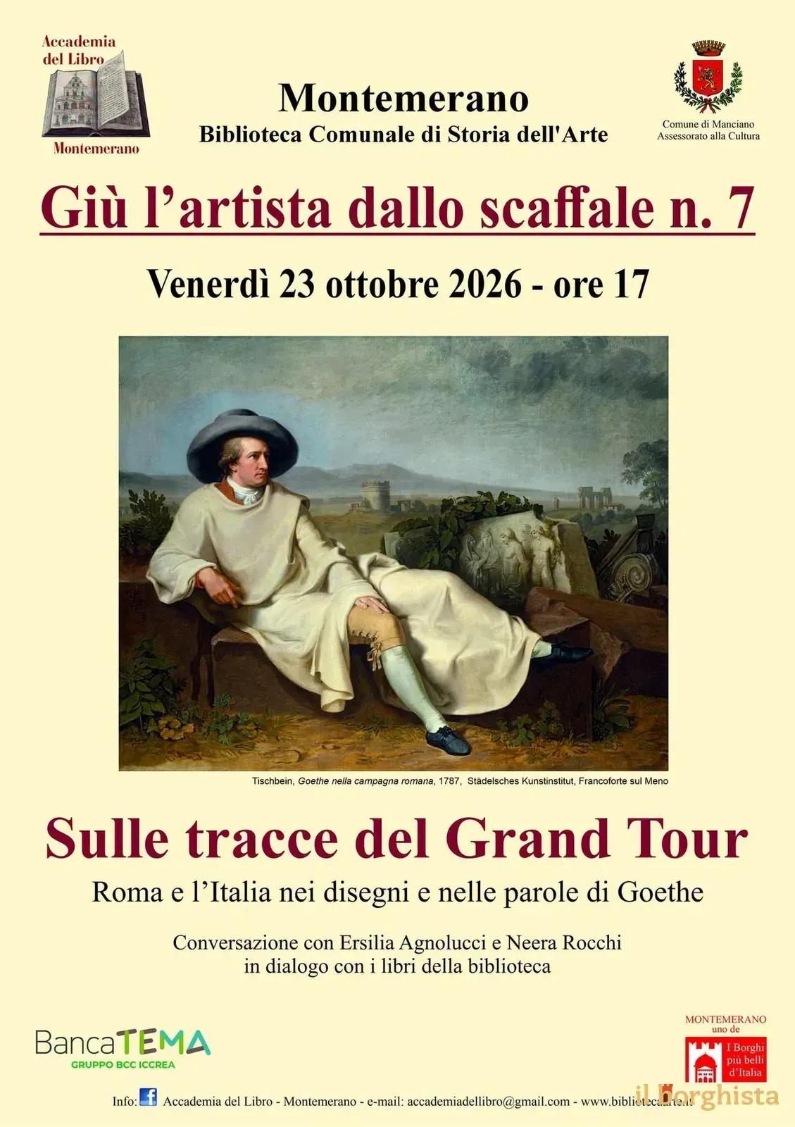 Locandina Giù l’artista dallo scaffale n. 7 2026 a Manciano (Grosseto)