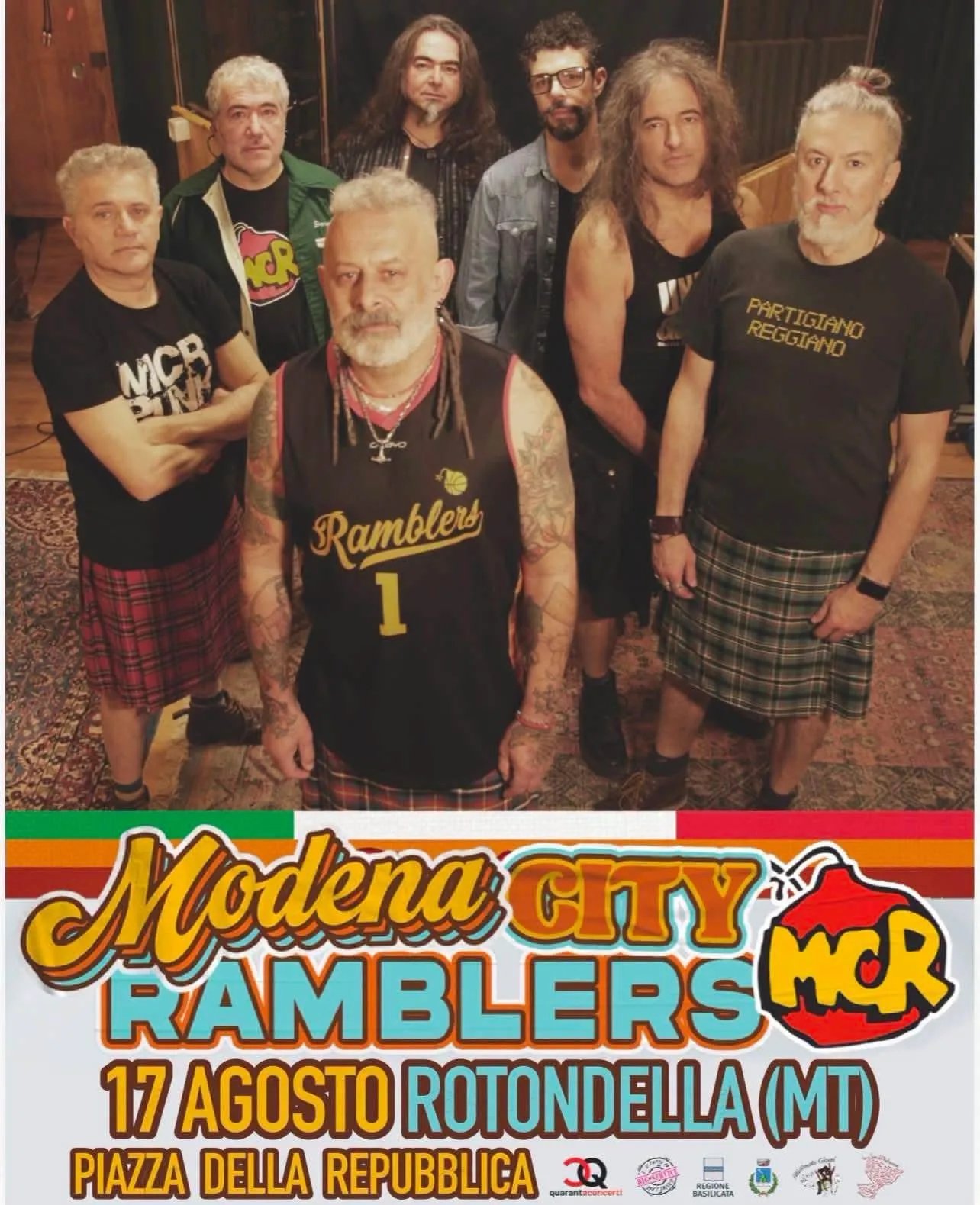 Locandina Modena City Ramblers 2026 a Rotondella (Matera)