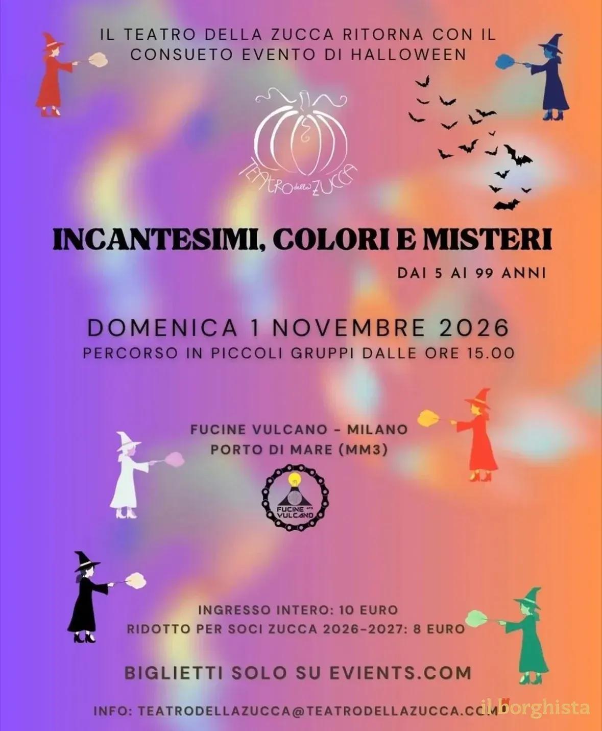 Locandina Il Teatro della Zucca Halloween 2026 a Milano (Milano)