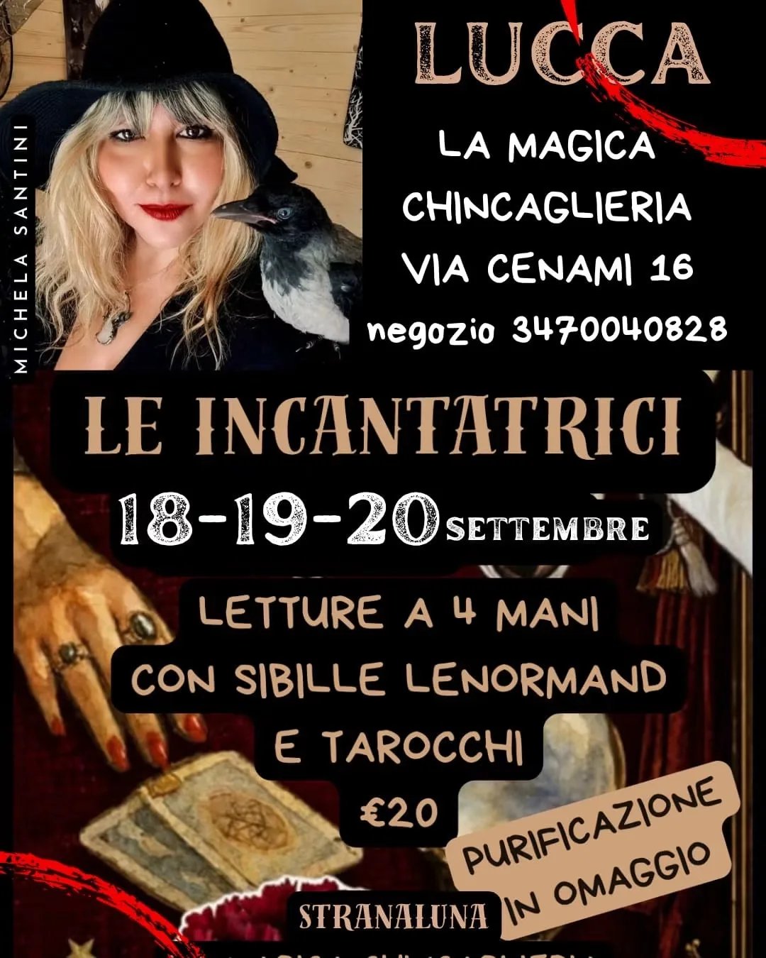 Locandina Le Incantatrici 2026 a Lucca (LU)