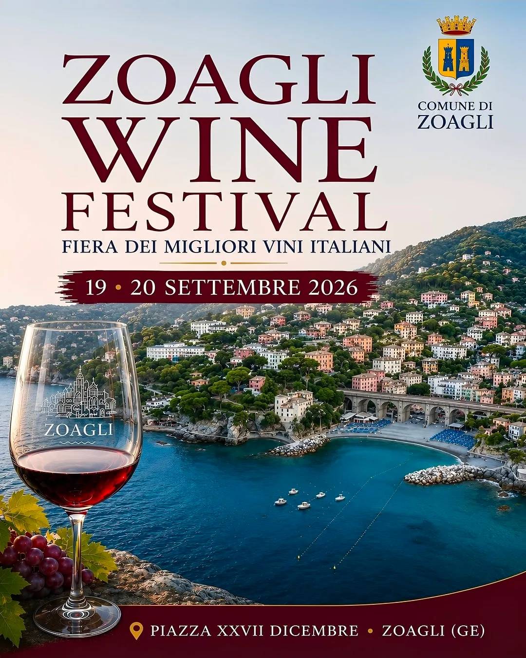 Locandina Zoagli Wine Festival 2026 a Zoagli (Genova)