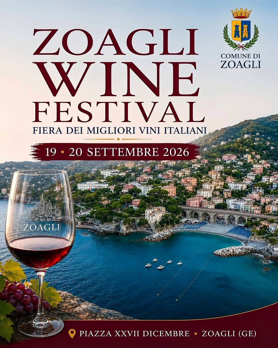 Locandina Zoagli Wine Festival 2026 a Zoagli (Genova)