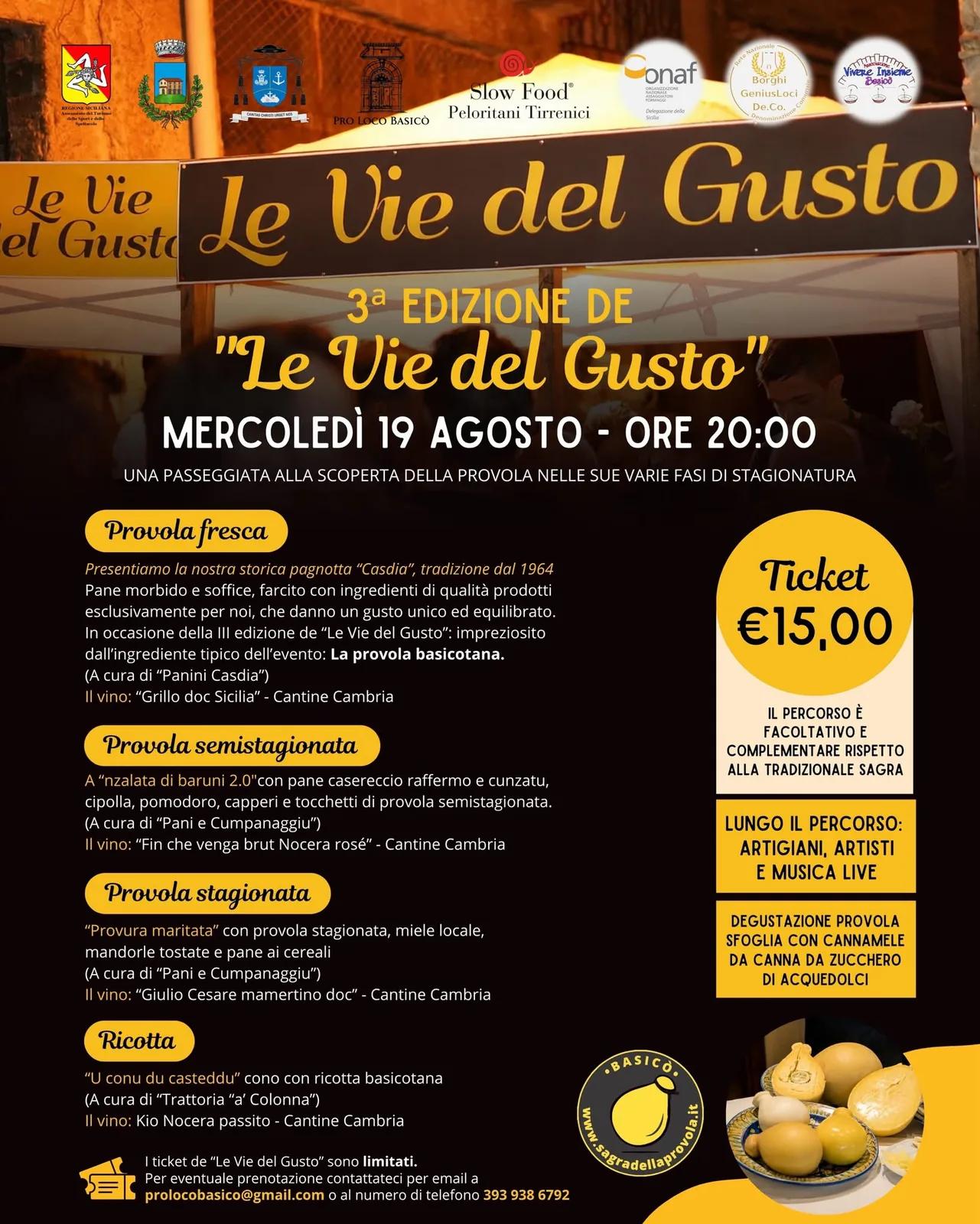 Le Vie del Gusto — Basicò