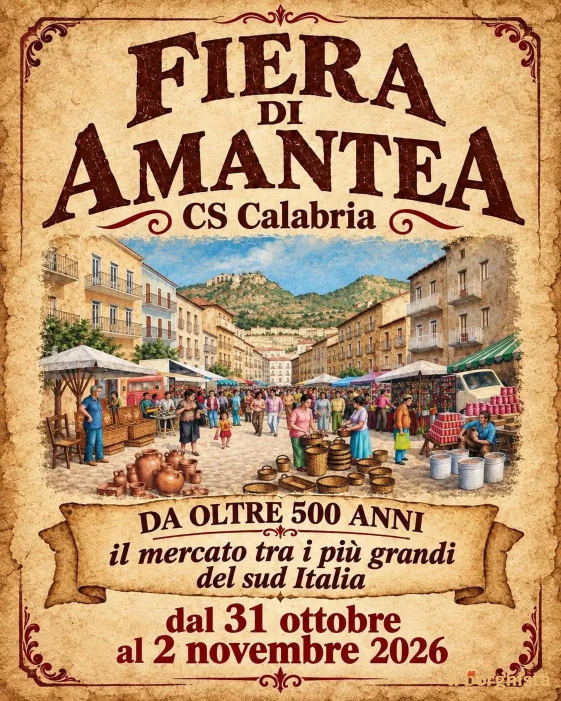 Locandina Fiera di Amantea 2026 a Amantea (Cosenza)