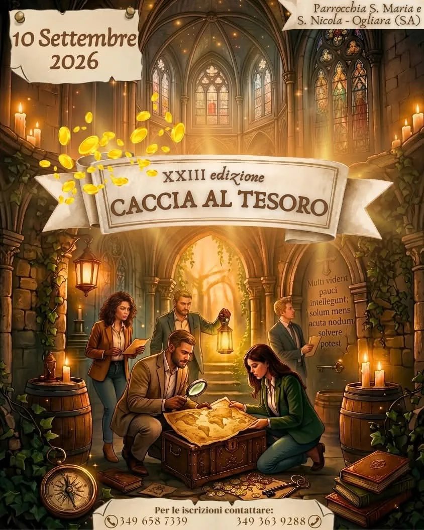 Locandina XXIII edizione Caccia al Tesoro 2026 a Castellammare di Stabia (SA)