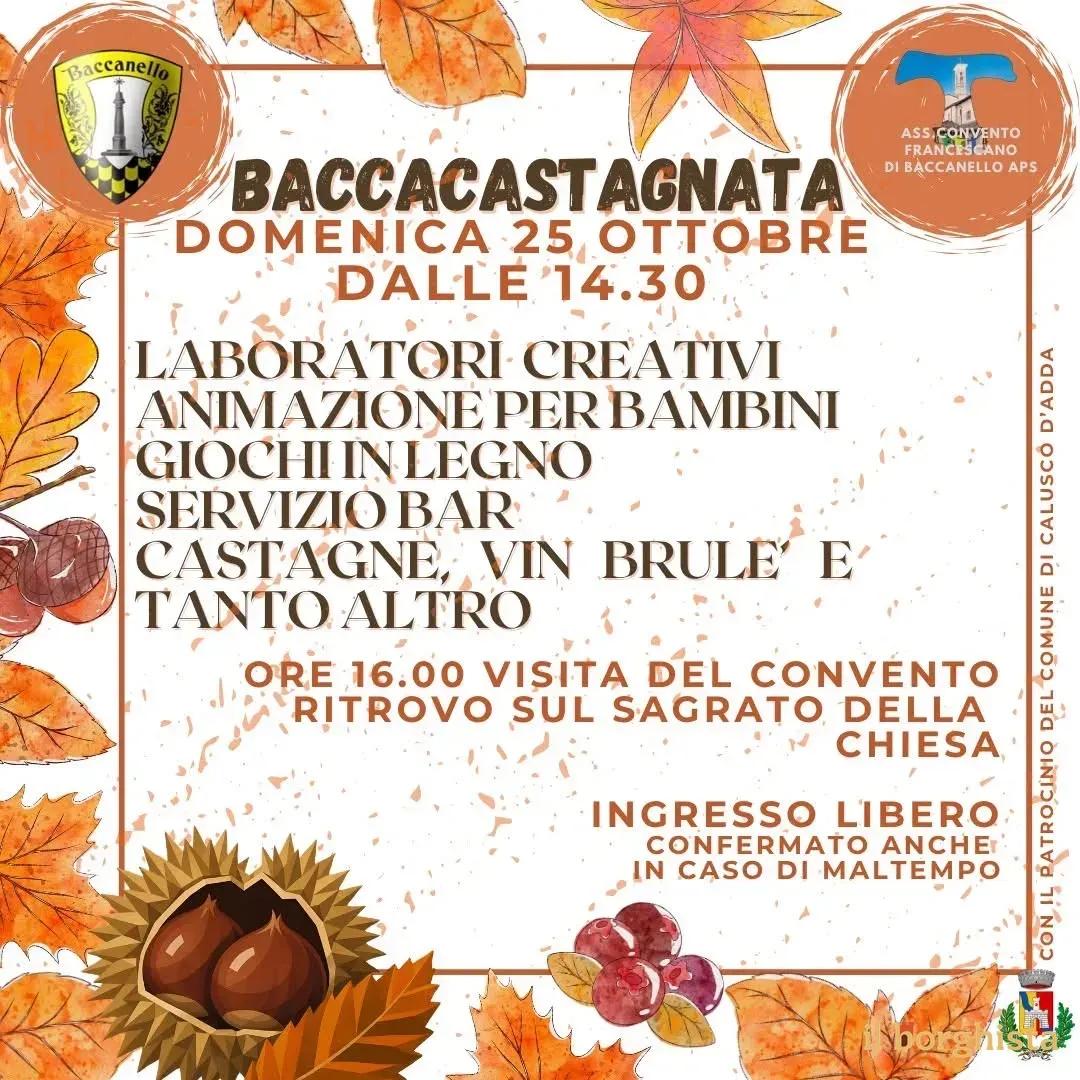 Locandina Baccacastagnata 2026 a Calusco d'Adda (Bergamo)
