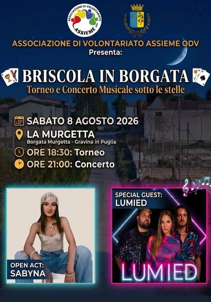 Locandina Briscola in Borgata 2026 a Gravina in Puglia (Bari)