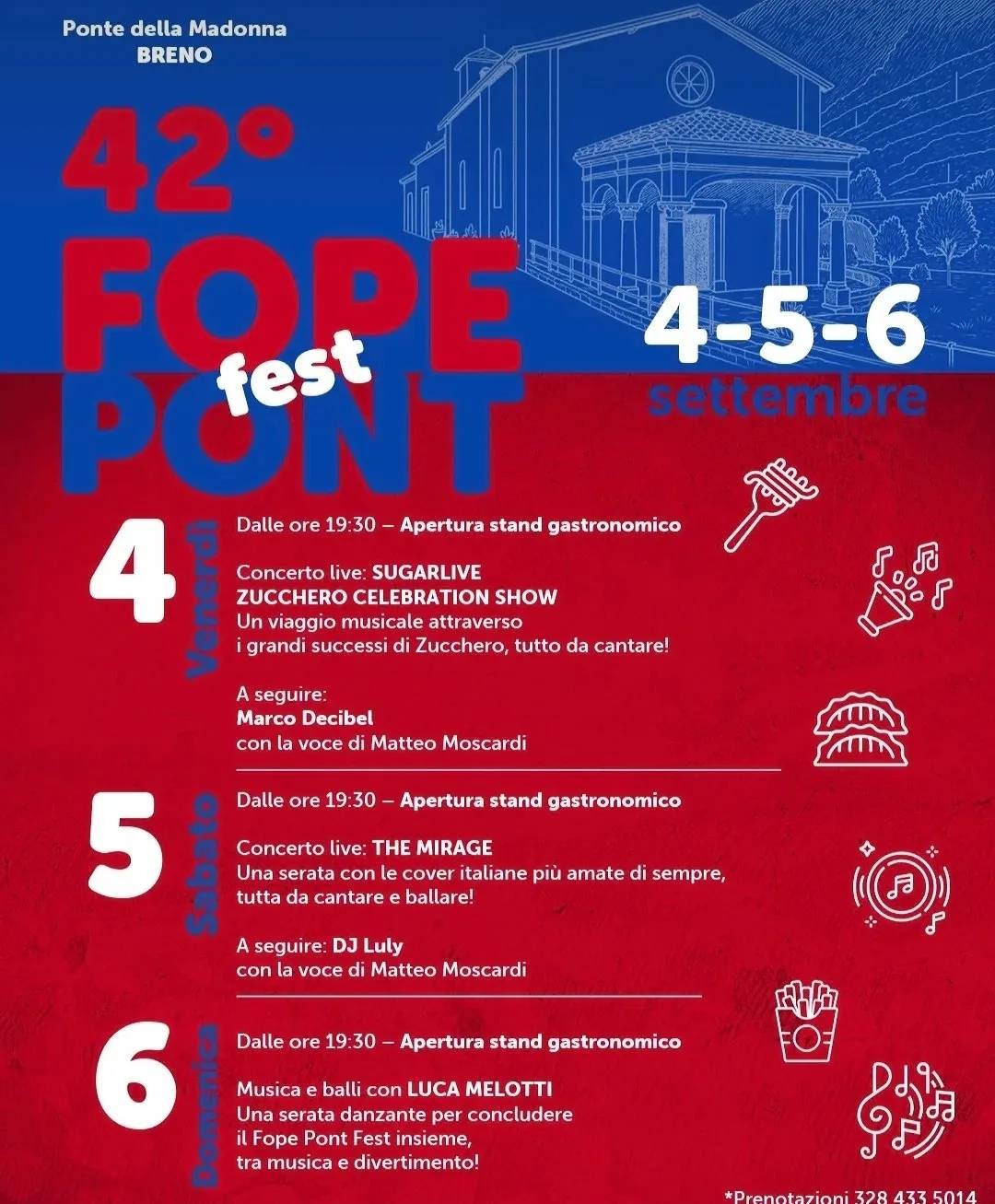 Locandina 42° Fope Pont Fest 2026 a Breno (Brescia)
