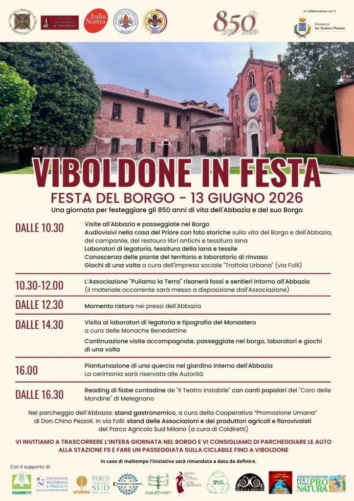 Locandina Viboldone in Festa 2026 a San Giuliano Milanese (Milano)