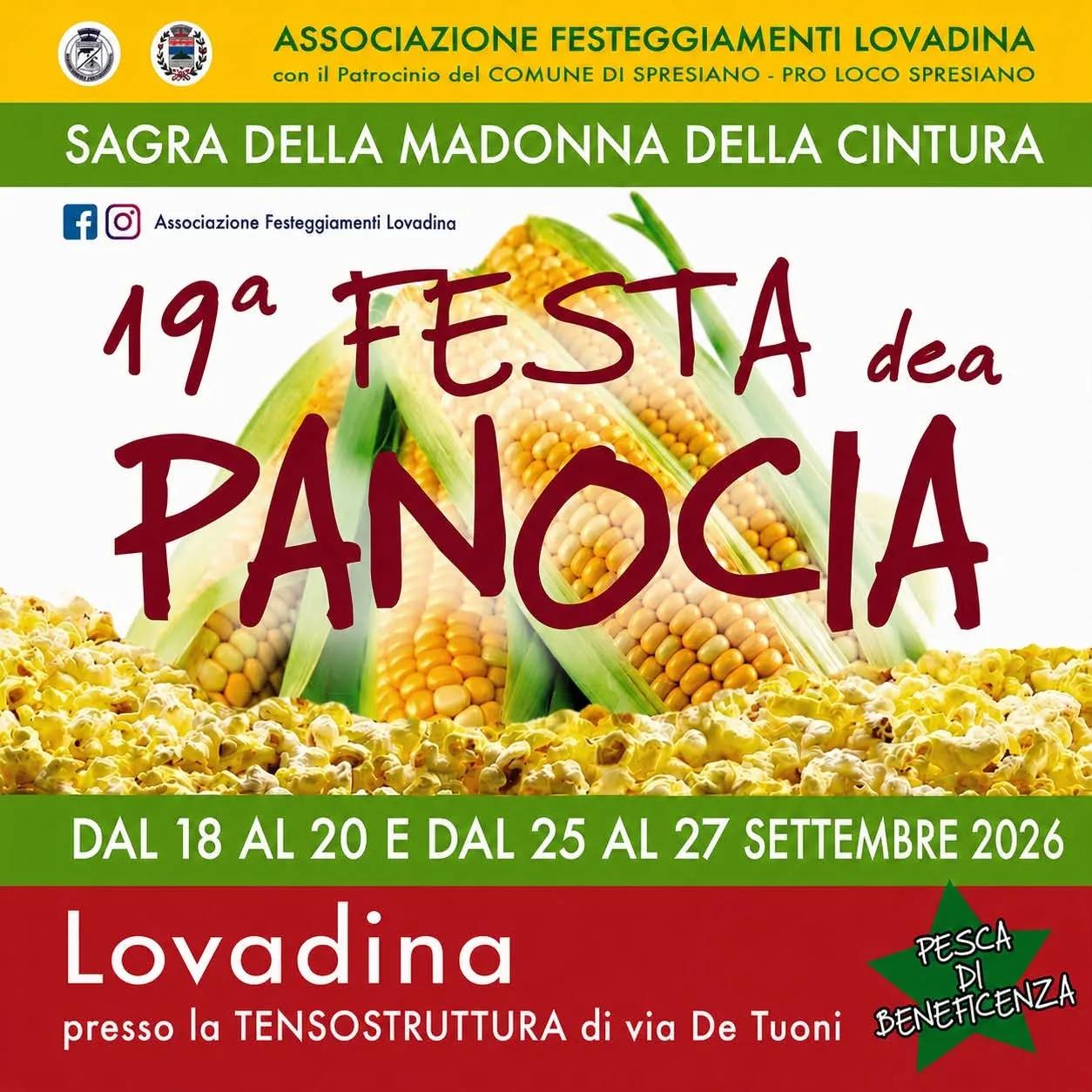 19ª Festa dea Panocia 2026