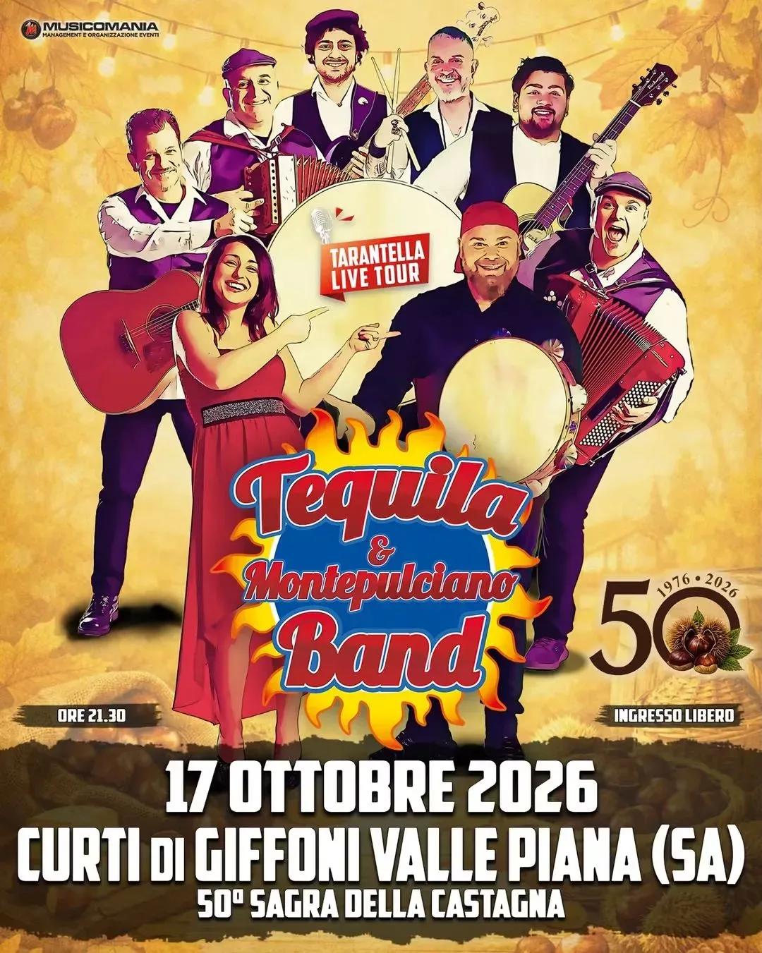 Locandina 50° Sagra della Castagna 2026 a Giffoni Valle Piana (Salerno)