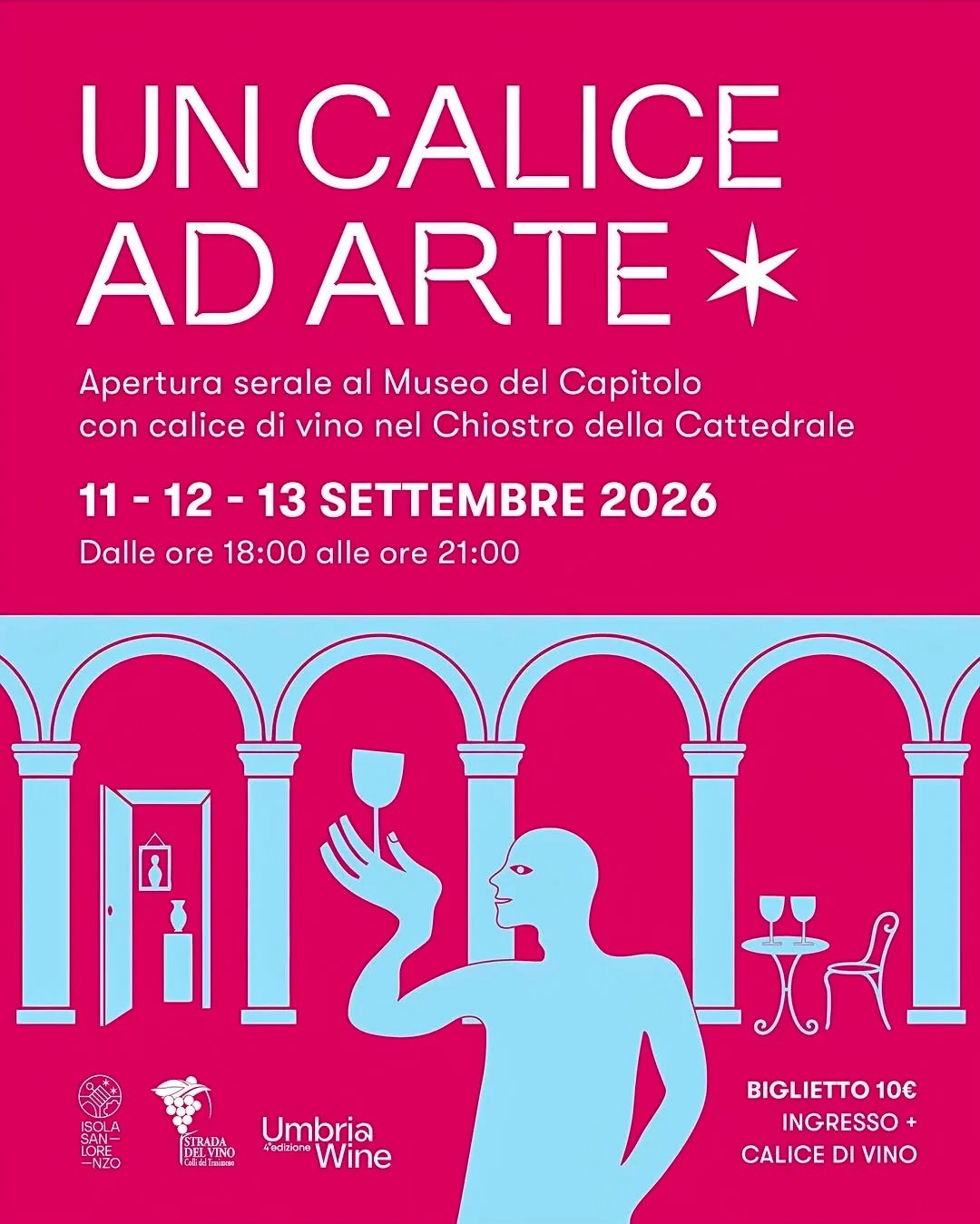 Locandina 4ª Edizione Un Calice Ad Arte 2026 a Isola San Lorenzo (Perugia)