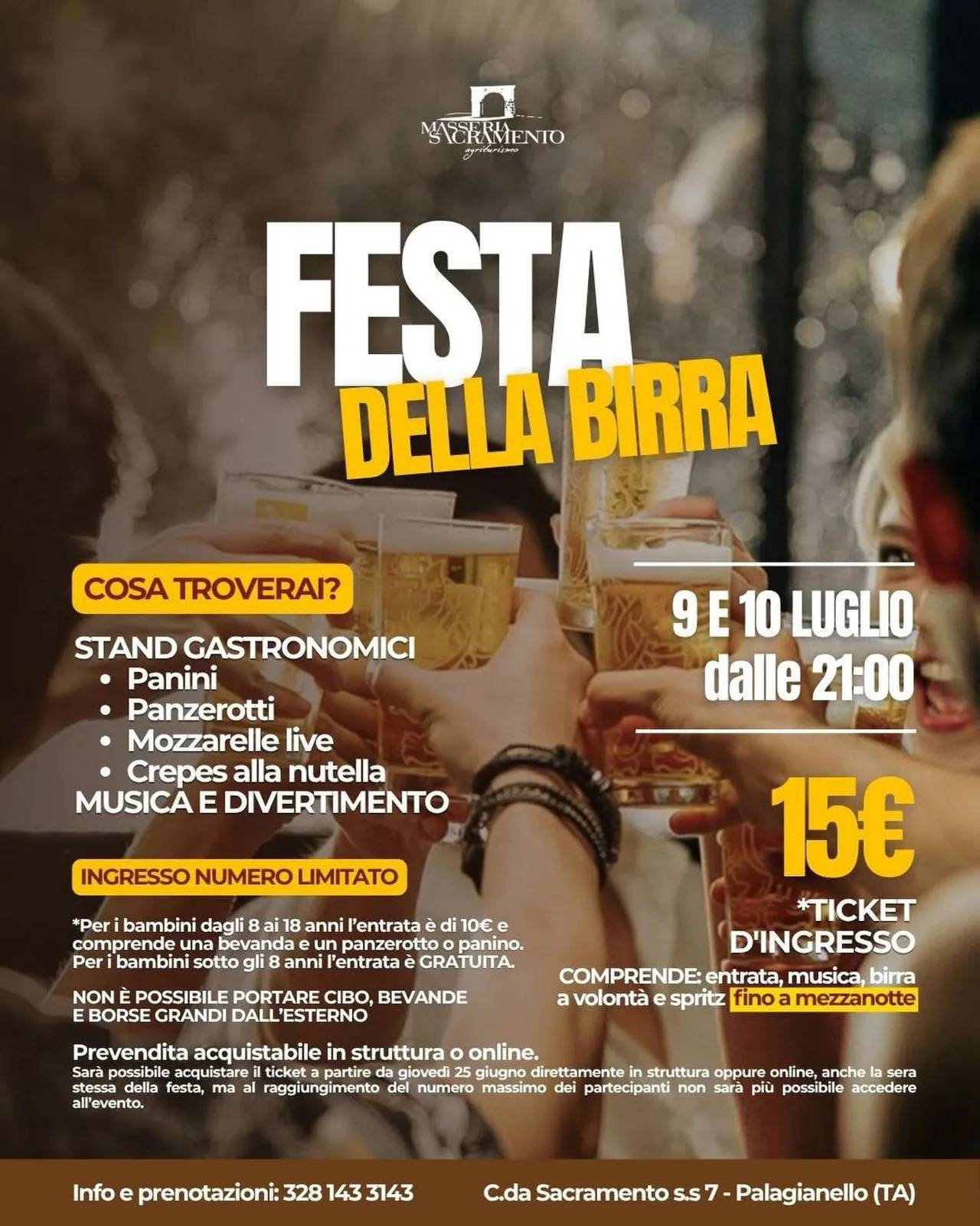 Locandina Festa della Birra 2026 a Palagianello (Taranto)