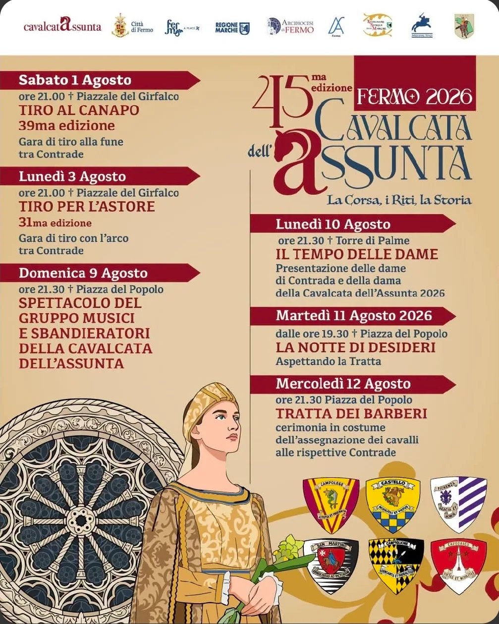 Locandina Tratta dei Barberi 2026 a Fermo (Fermo)