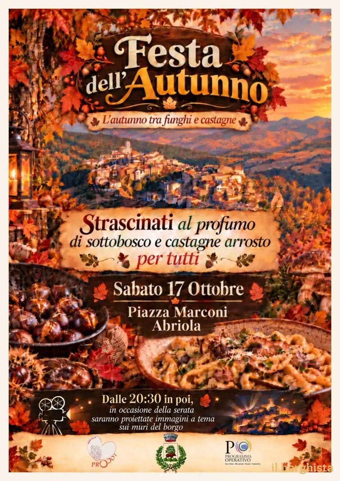 Locandina Festa dell'Autunno 2026 a Abriola (Potenza)