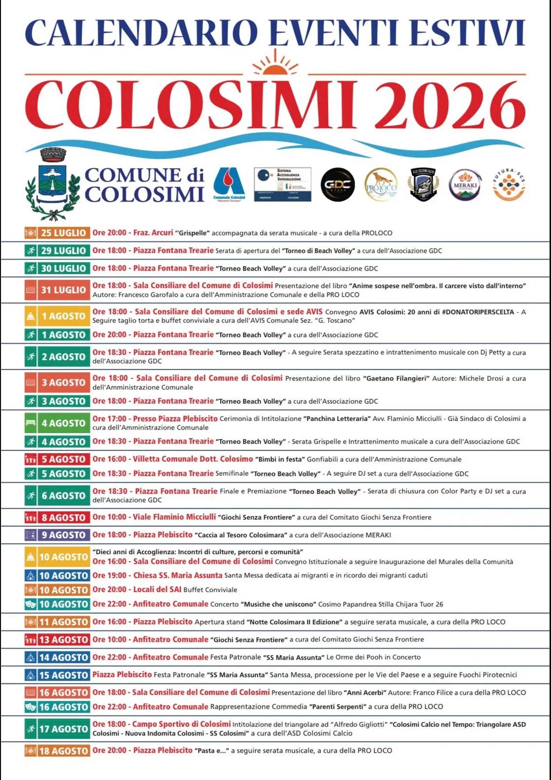 Convegno AVIS Colosimi: nni
