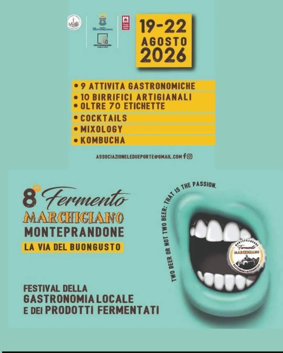 Locandina 8ª Fermento Marchigiano Monteprandone 2026 a Monteprandone (Ascoli Piceno)