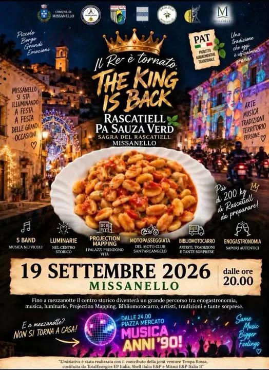 Locandina Sagra del Rascatiell Missanello 2026 a Missanello (Potenza)