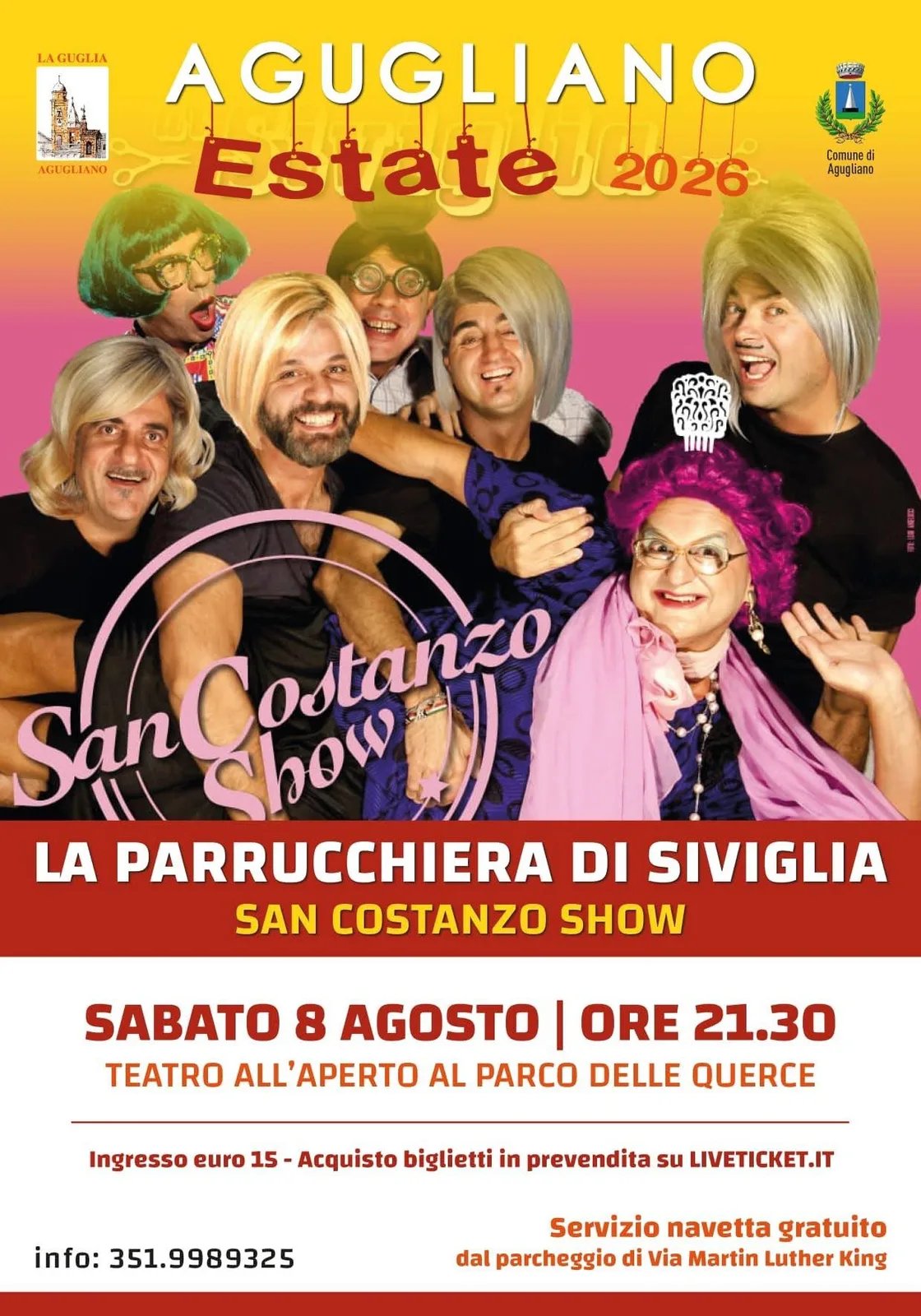 Locandina La Parrucchiera di Siviglia - San Costanzo Show 2026 a Agugliano (Ancona)