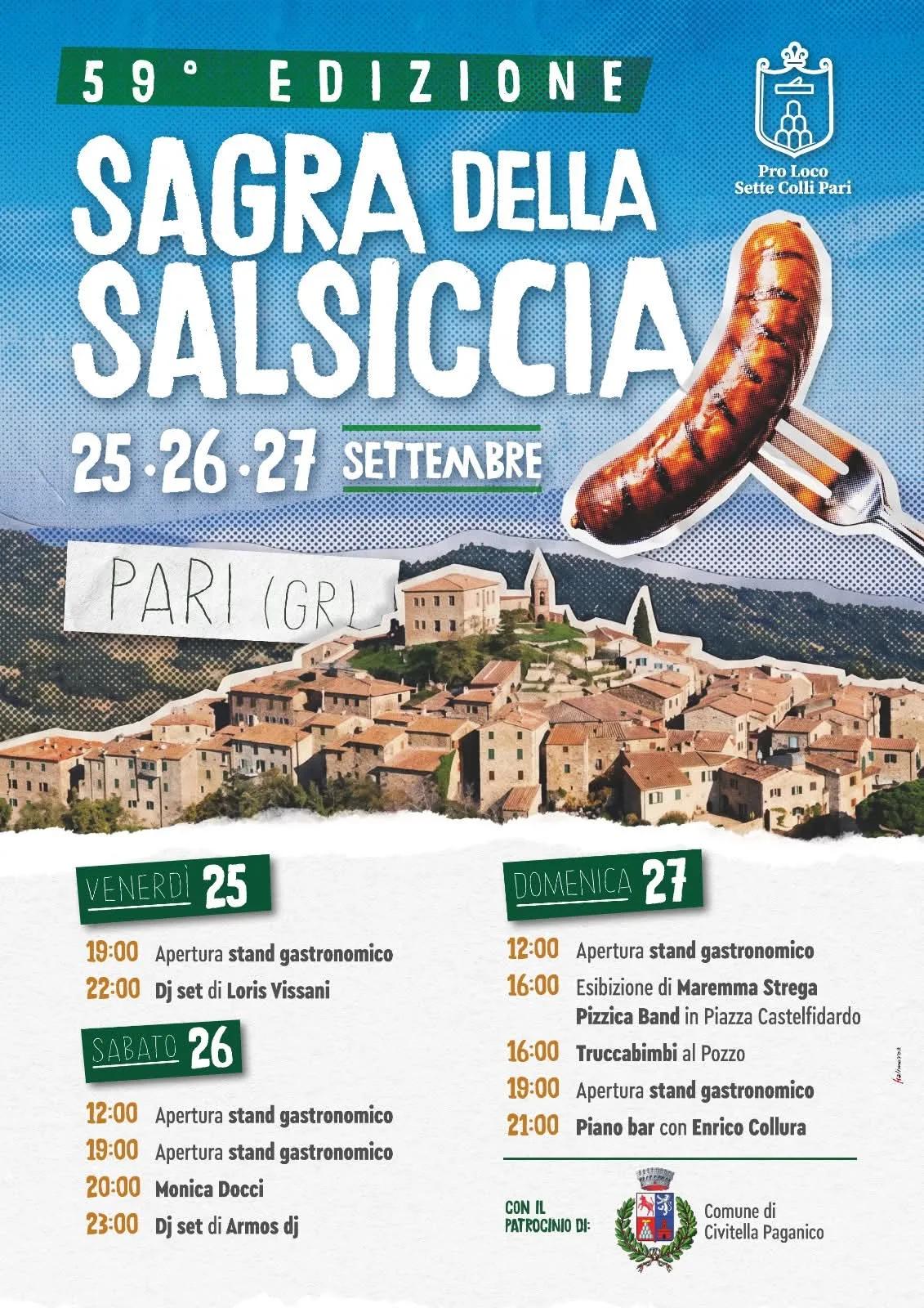 Locandina Apertura stand a Civitella Paganico (Grosseto)