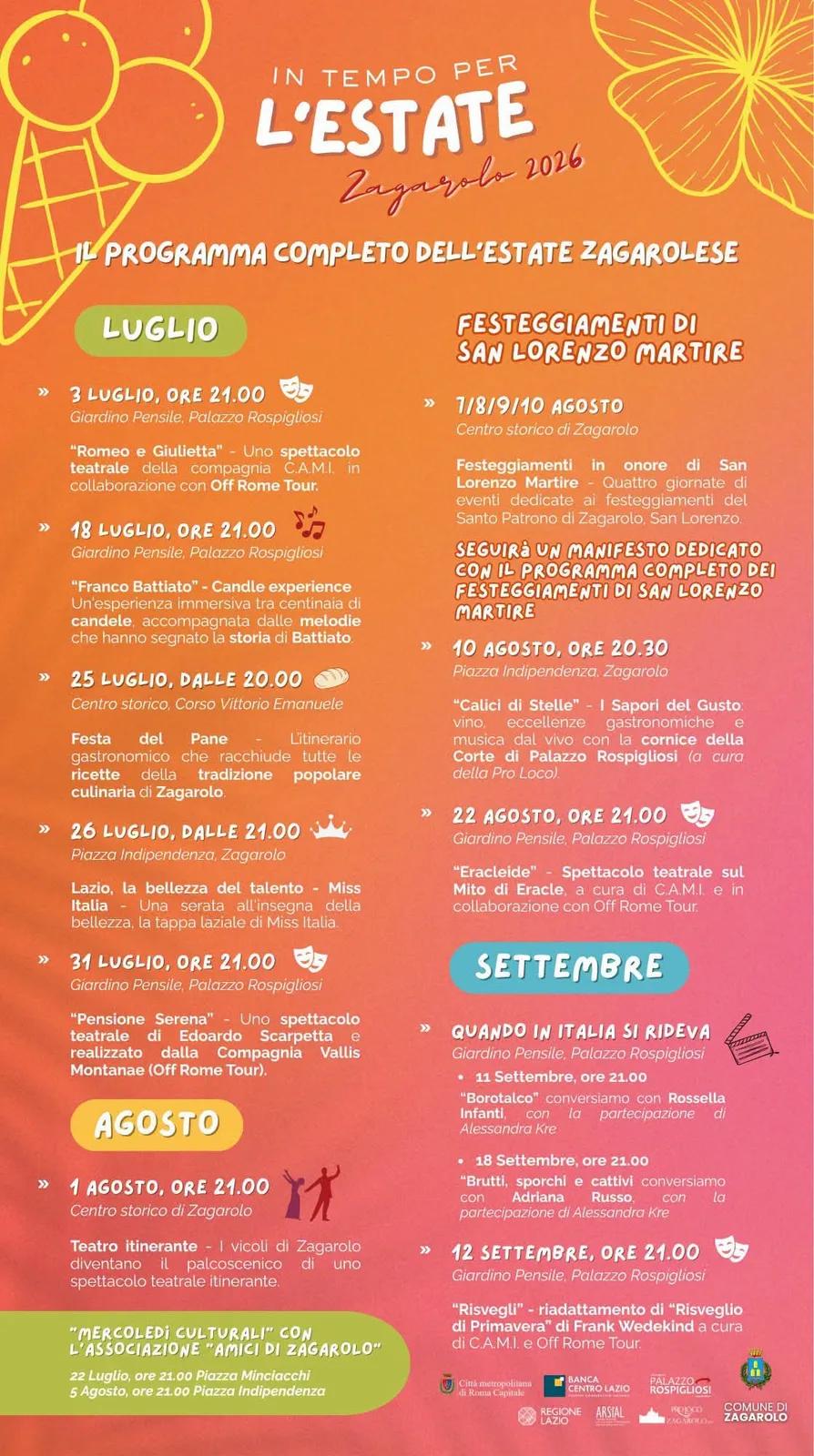 Mercoledì Culturali - Amici — Zagarolo