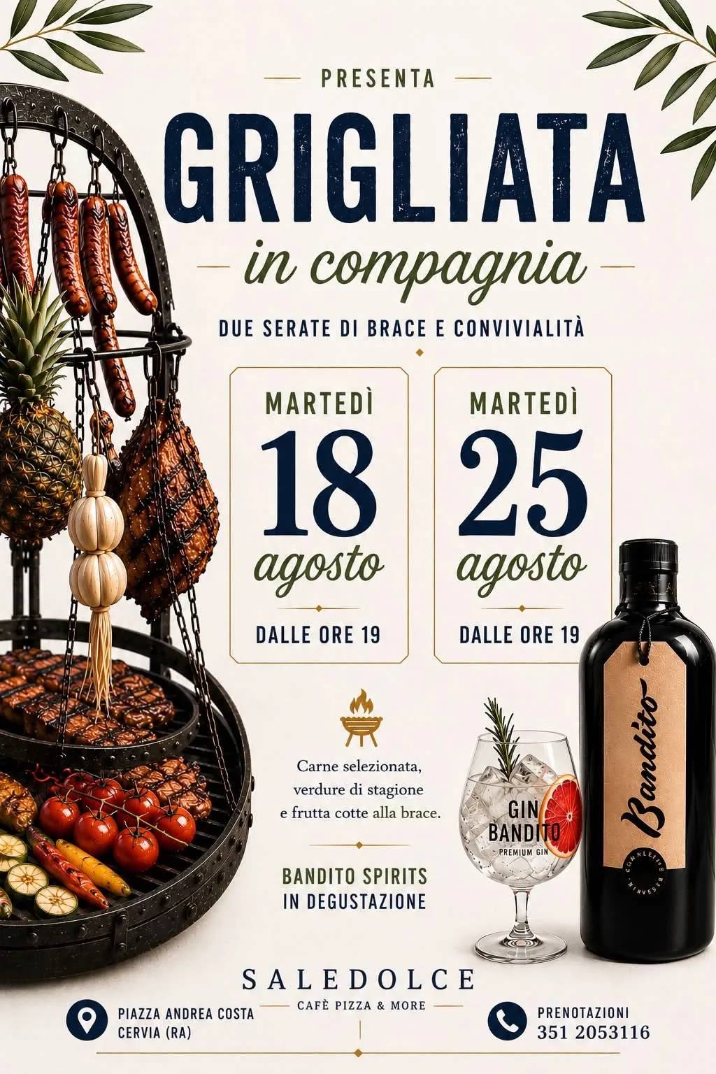 Locandina Grigliata in Compagnia 2026 a Cervia (Ravenna)