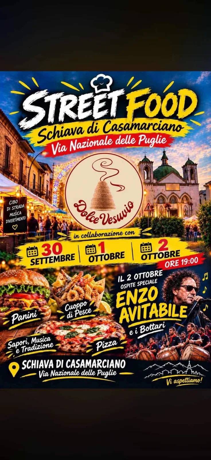 Locandina Street Food Schiava di Casamarciano 2026 a Casamarciano (Napoli)