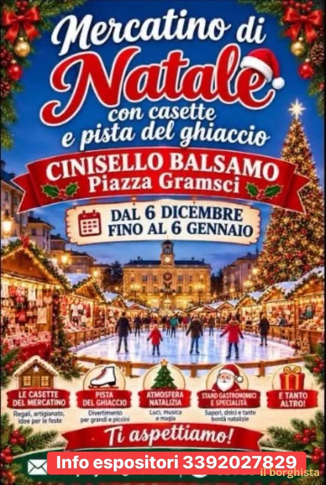 Locandina Mercatino di Natale 2026-2027 a Cinisello Balsamo (Milano)