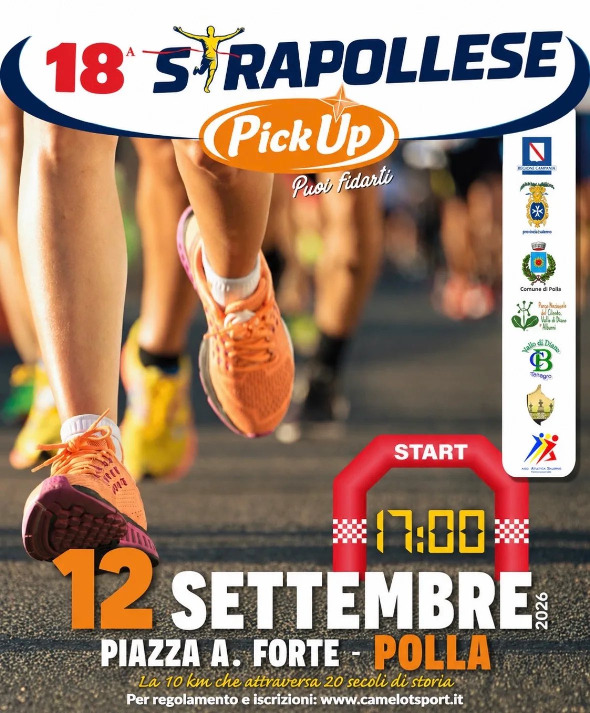 Locandina 18ª StraPollese Pick Up 2026 a Polla (Salerno)