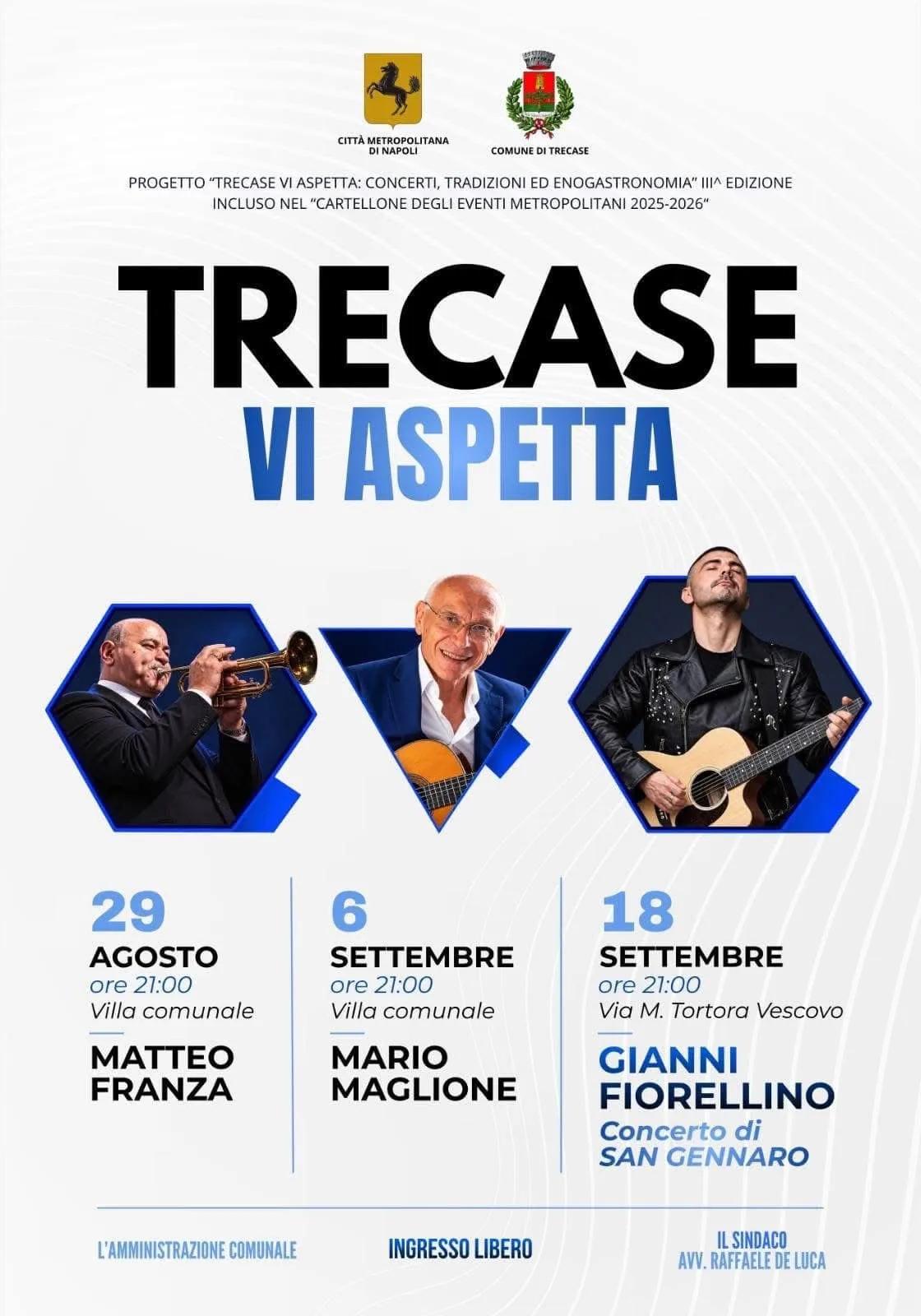Locandina Concerto 2026 a Trecase (Napoli)