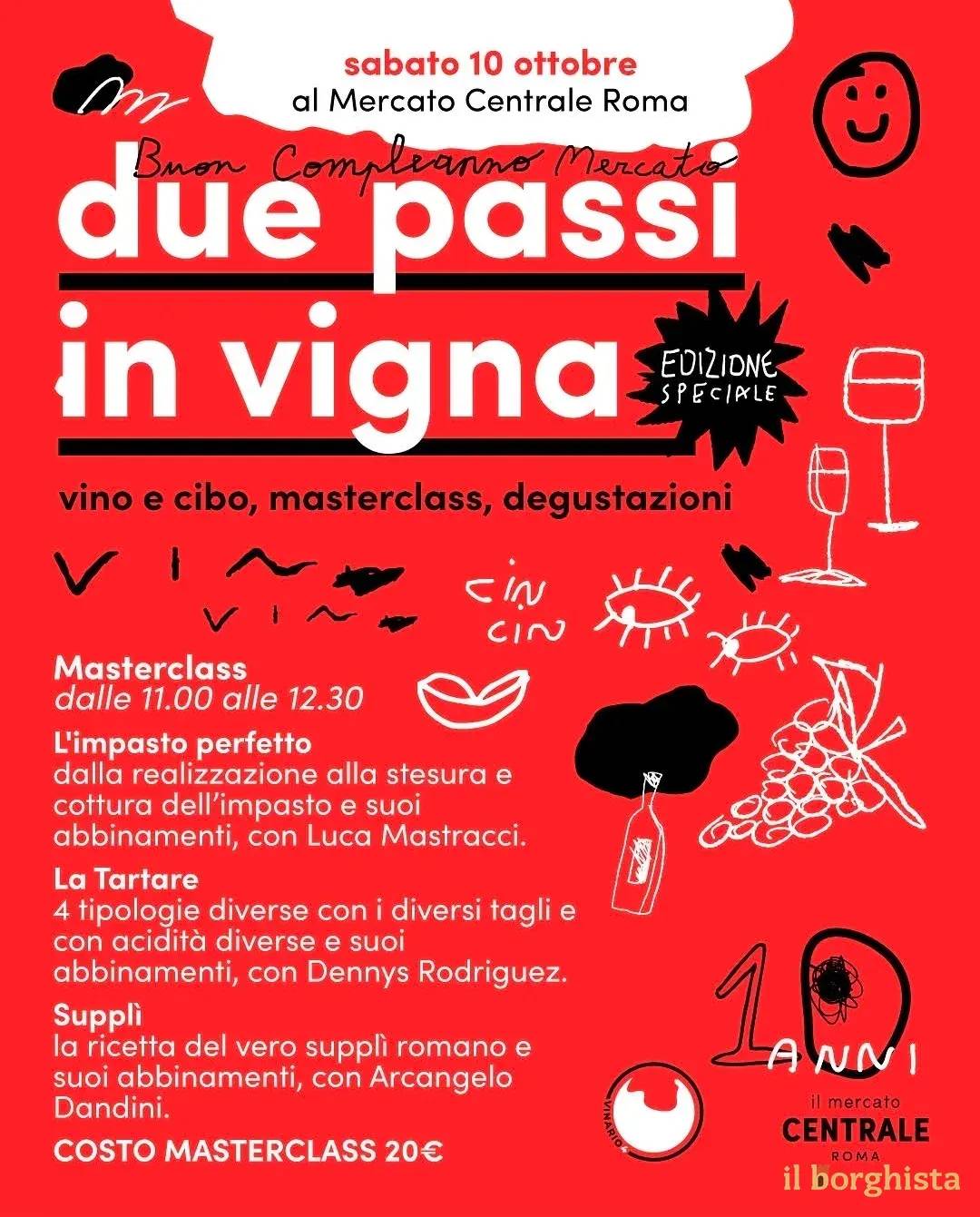 Locandina Due Passi in Vigna 2026 a Roma (Roma)