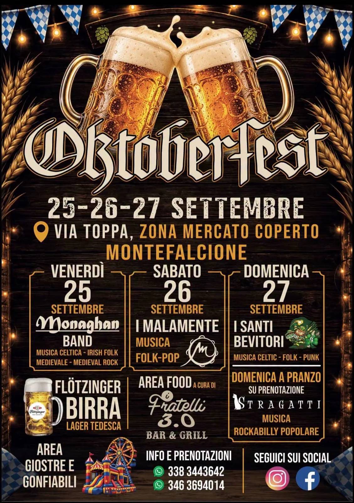 Locandina Oktoberfest Montefalcione 2026 a Montefalcione (Avellino)