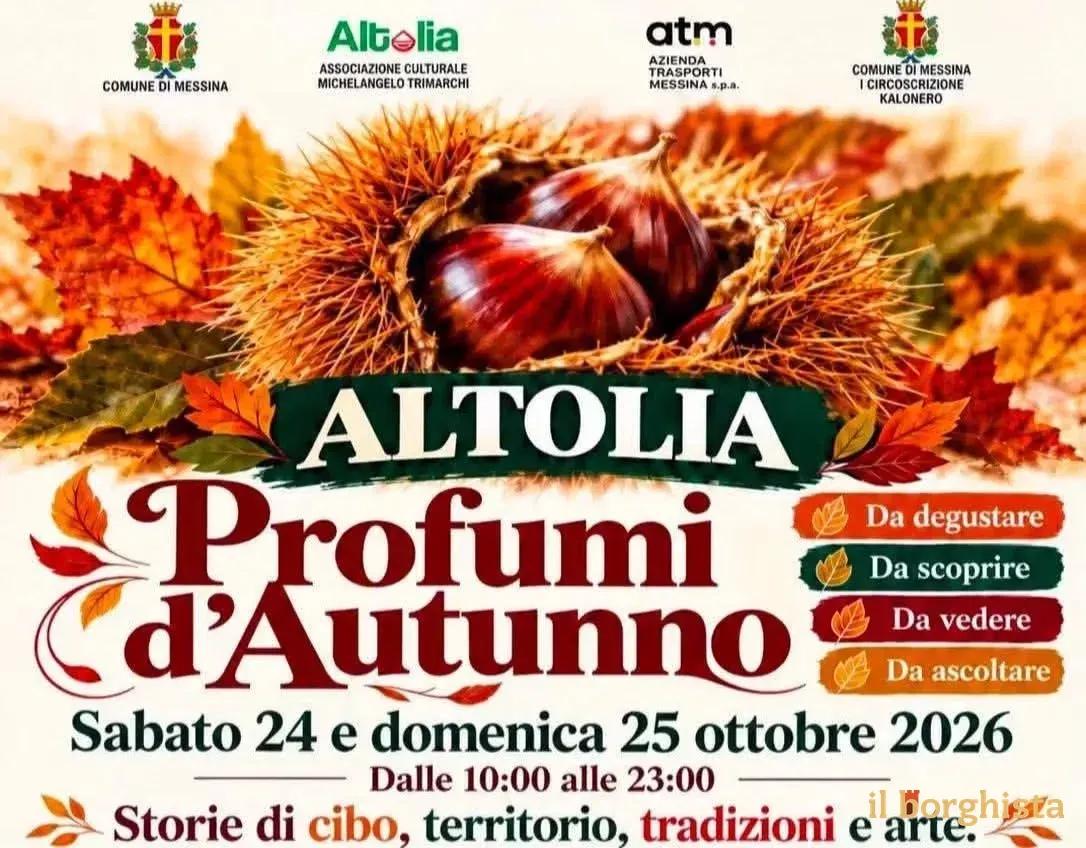 Locandina Altolia Profumi d'Autunno 2026 a Messina (Messina)