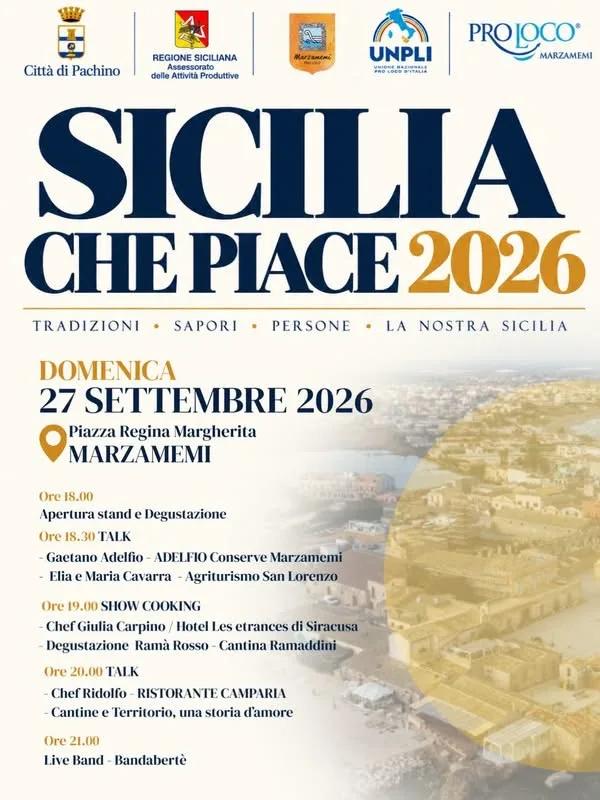 Locandina Sicilia Che Piace 2026 a Pachino (Siracusa)