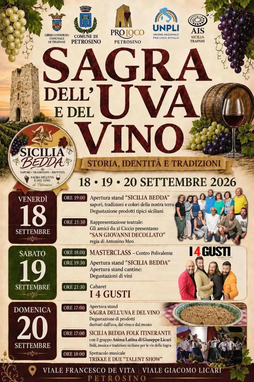 Sagra dell'Uva e del Vino di Petrosino 2026