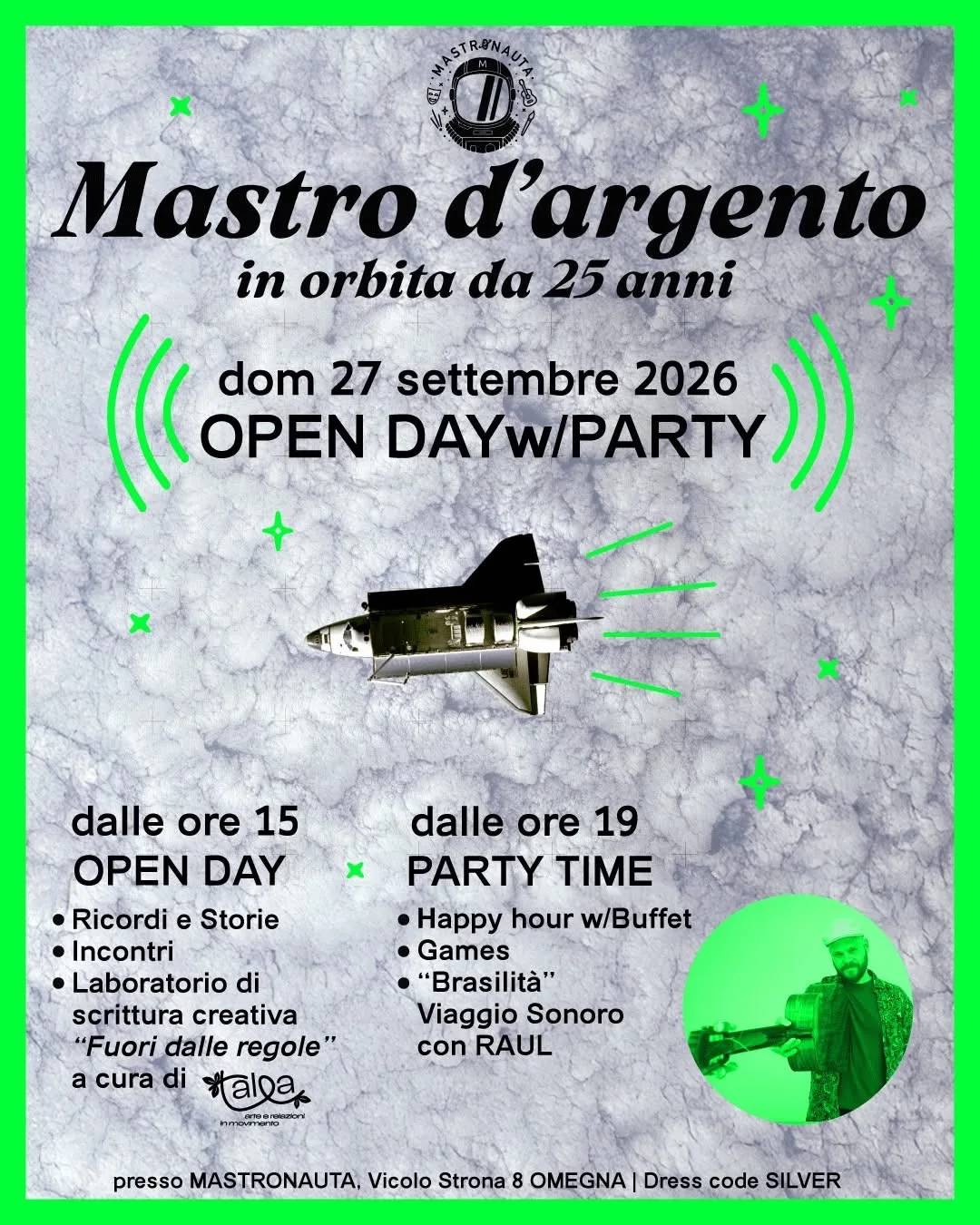 Locandina Mastro d'argento in orbita da 25 anni 2026 a Omegna (Verbano-Cusio-Ossola)