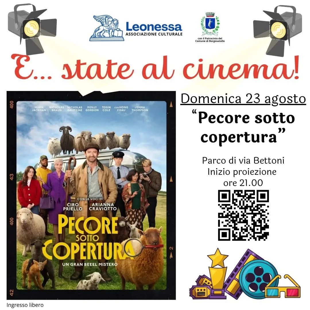 Locandina E... state al cinema! Pecore sotto copertura 2026 a Borgosatollo (Brescia)