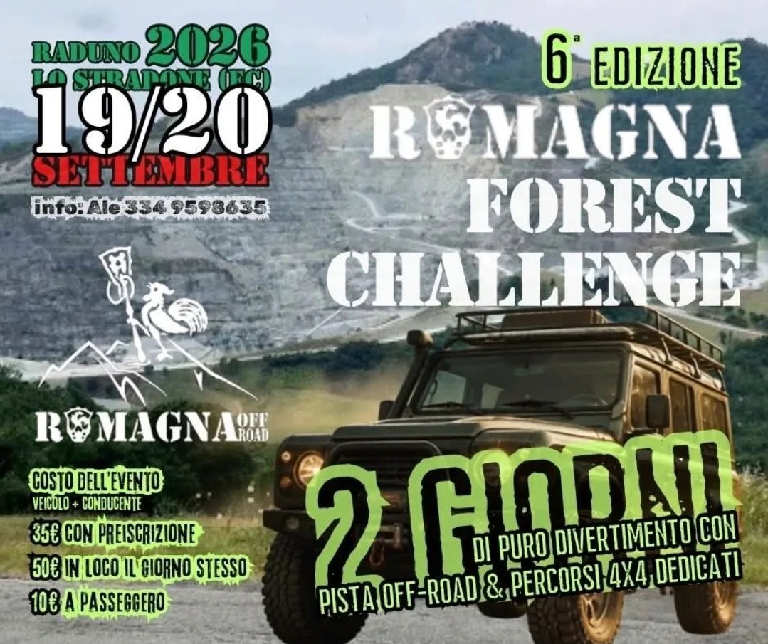 Locandina 6ª Edizione Romagna Forest Challenge 2026 a Longiano (Forlì-Cesena)