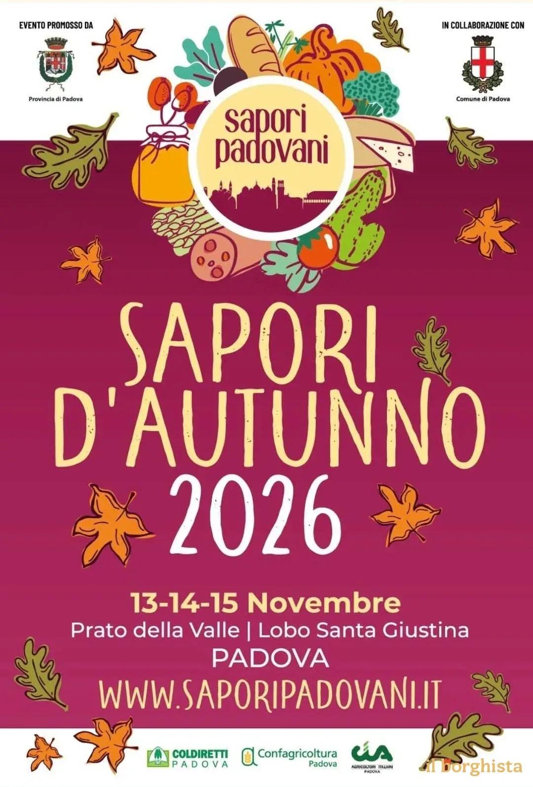 Locandina Sapori d'Autunno 2026 a Padova (Padova)