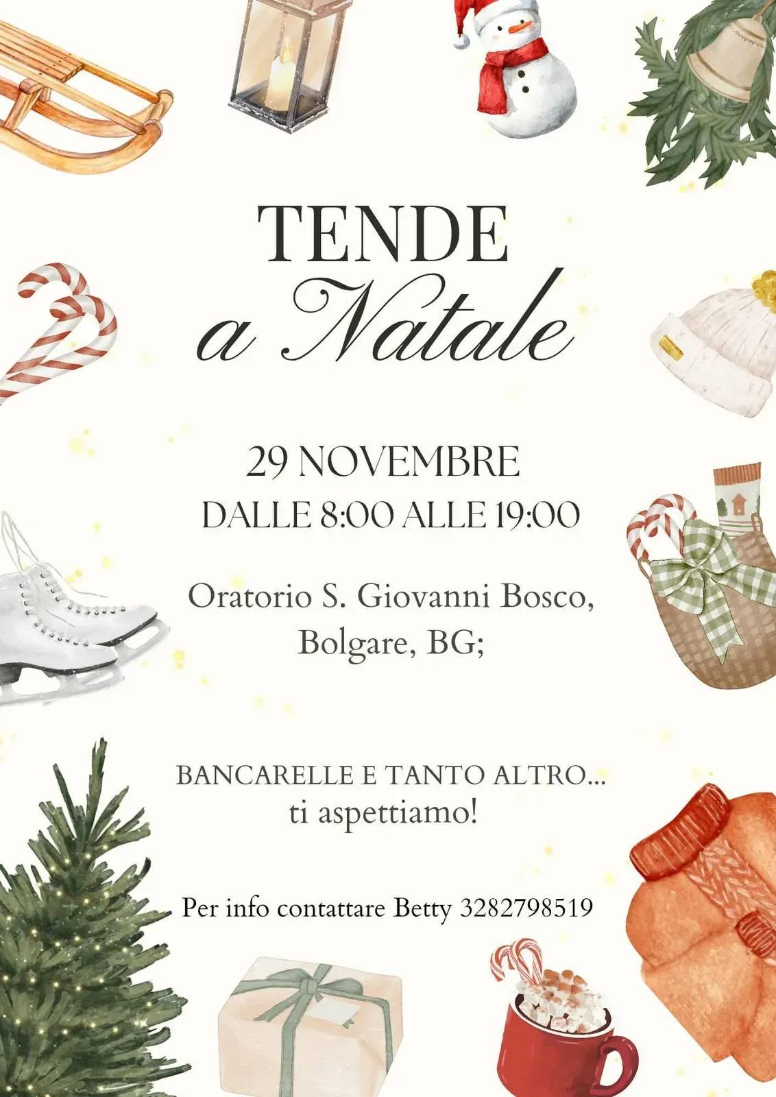 Locandina Tende a Natale 2026 a Bolgare (Bergamo)