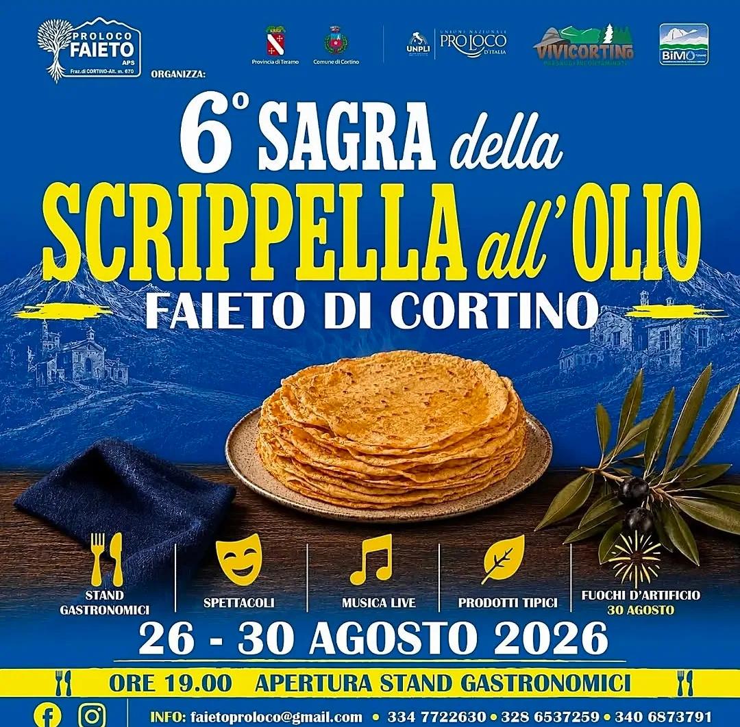 Sagra della Scrippella all'Olio — Cortino