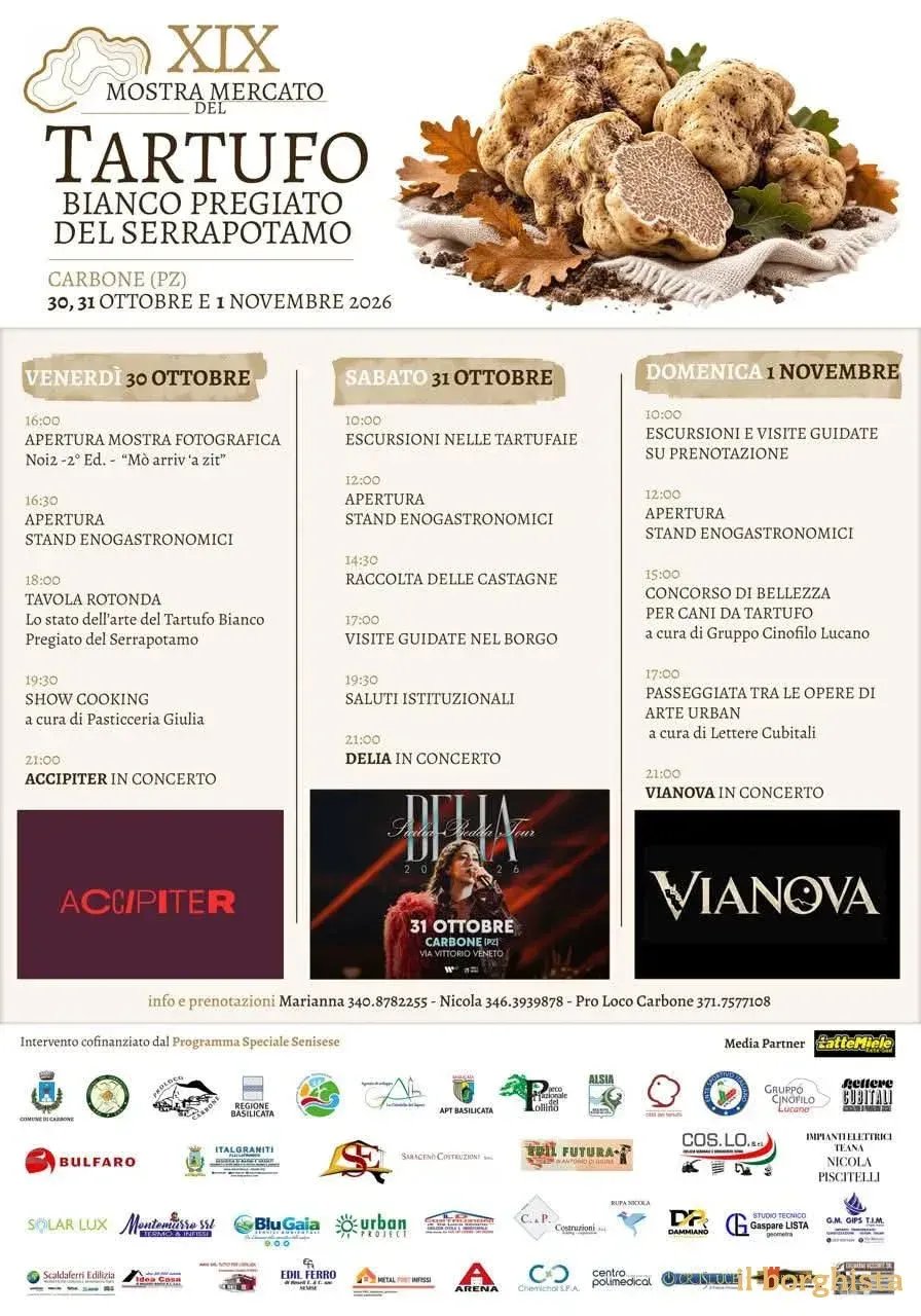 19ª Mostra Mercato del Tartufo Bianco del Serrapotamo 2026