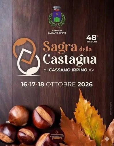 Locandina 48ª Sagra della Castagna di Cassano Irpino 2026 a Cassano Irpino (Avellino)