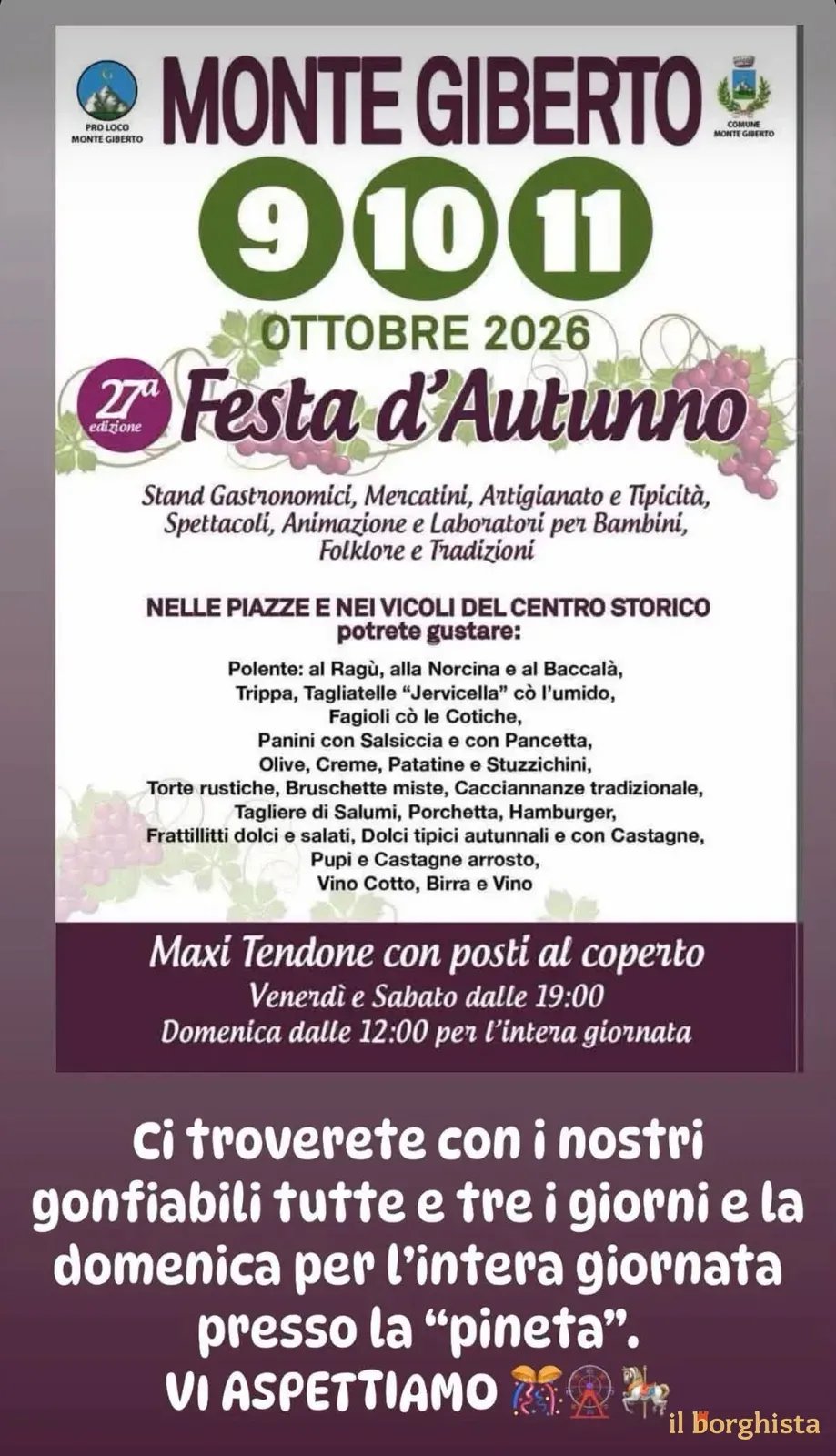 27ª Festa d'Autunno 2026