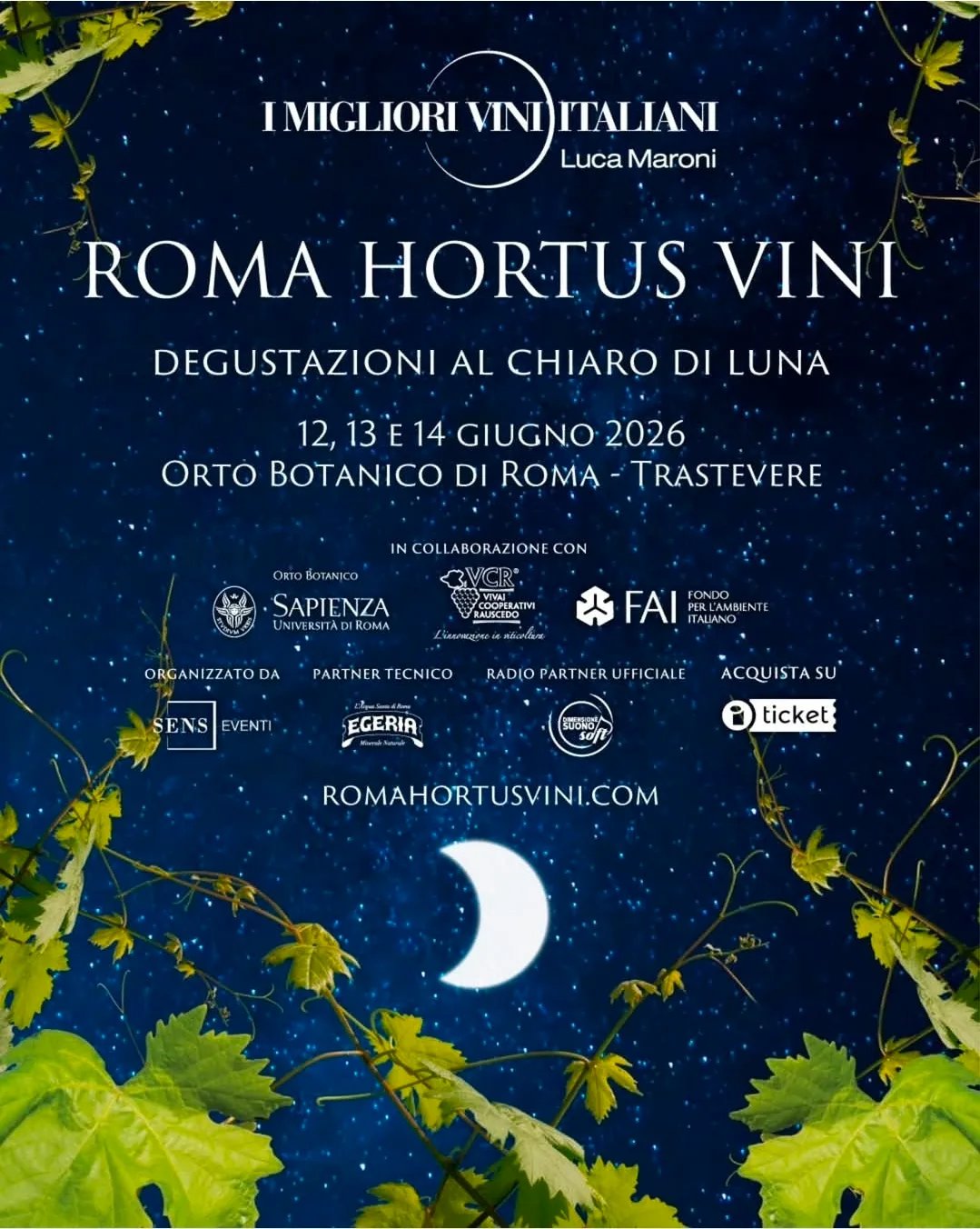 Locandina ROMA HORTUS VINI 2026 a Roma (Roma)